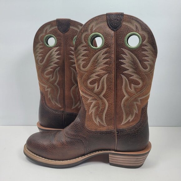 Ariat Men's Brown Western Leather Cowboy Boots 10016272 US Size 12EE - Picture 6 of 12